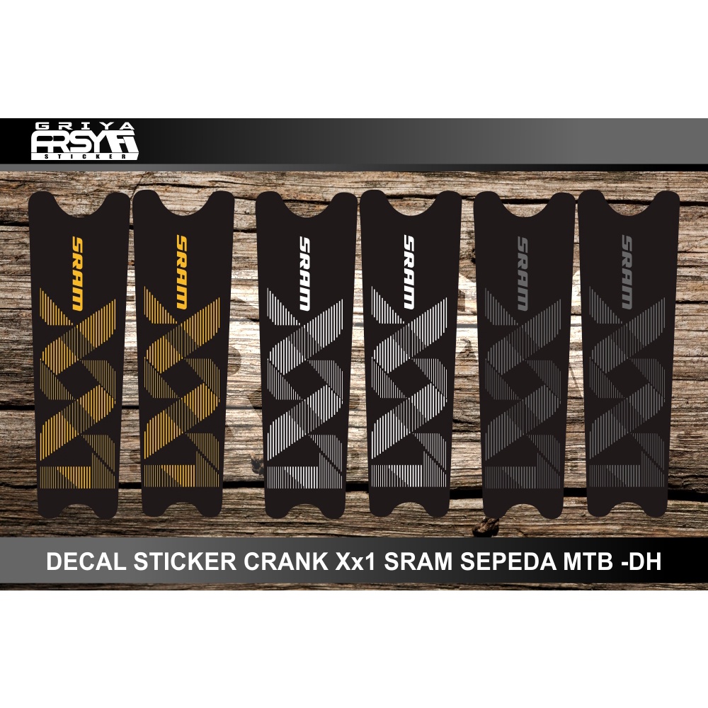 Decal sticker crank untuk sepeda MTB DH