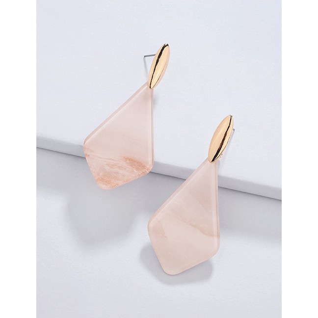 LRC Anting Tusuk Fashion Rhombus Shape Design Long Earrings