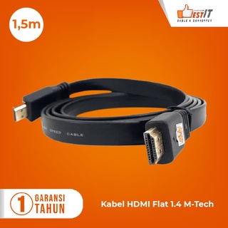 Kabel HDMI to HDMI Flat Full HD 1080P Panjang 1.5 Meter 3 Meter 5 Meter 10 Meter