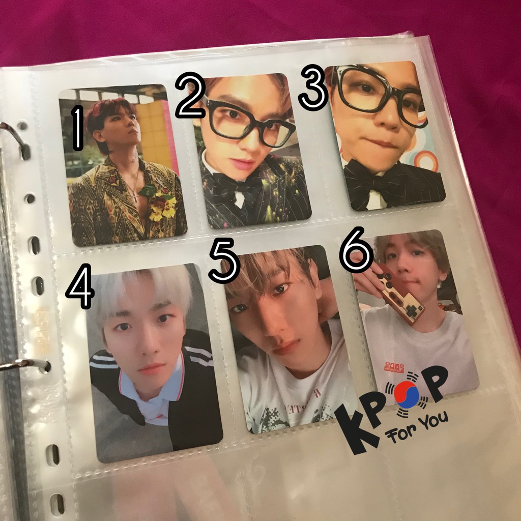 EXO EXO-CBX SUPERM BAEKHYUN OFFICIAL PHOTOCARDS