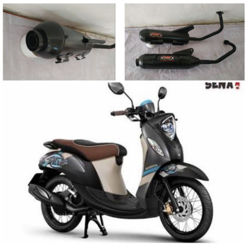 knalpot racing bobokan yamaha Fino injeksi fi 125