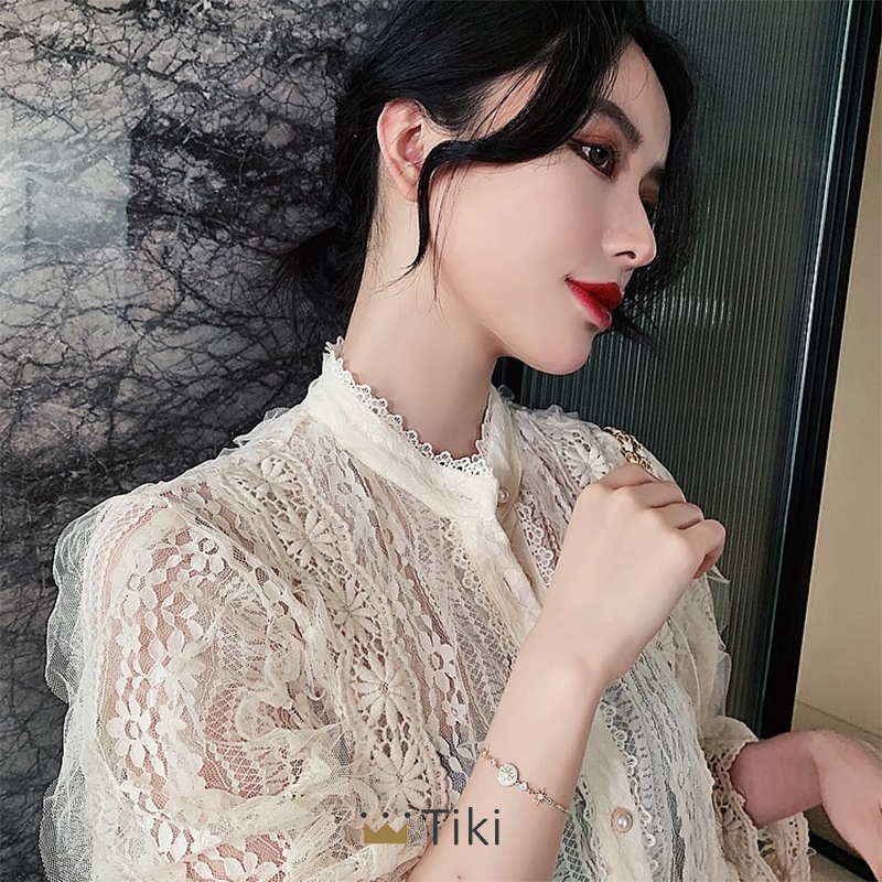 Korea Gelang Serut Titanium Emas Wanita Cinta tak Terbatas Pohon Kehidupan Hati ke Hati Bracelet Liontin Bracelet Perhiasan 8 bentuk gelang-6