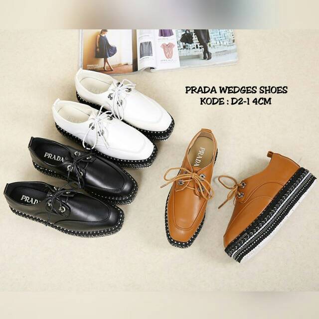 PRADA WEDGES SHOES D2-1