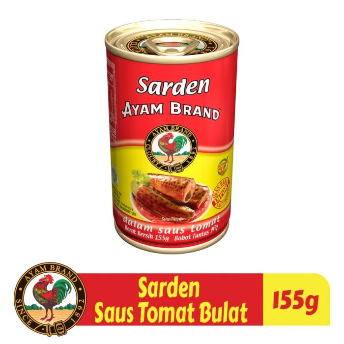 

Gg01Hh Paket Isi 4 Pcs Sarden Kaleng Saus Tomat Ayam Brand 155Gr Ds01Gkk