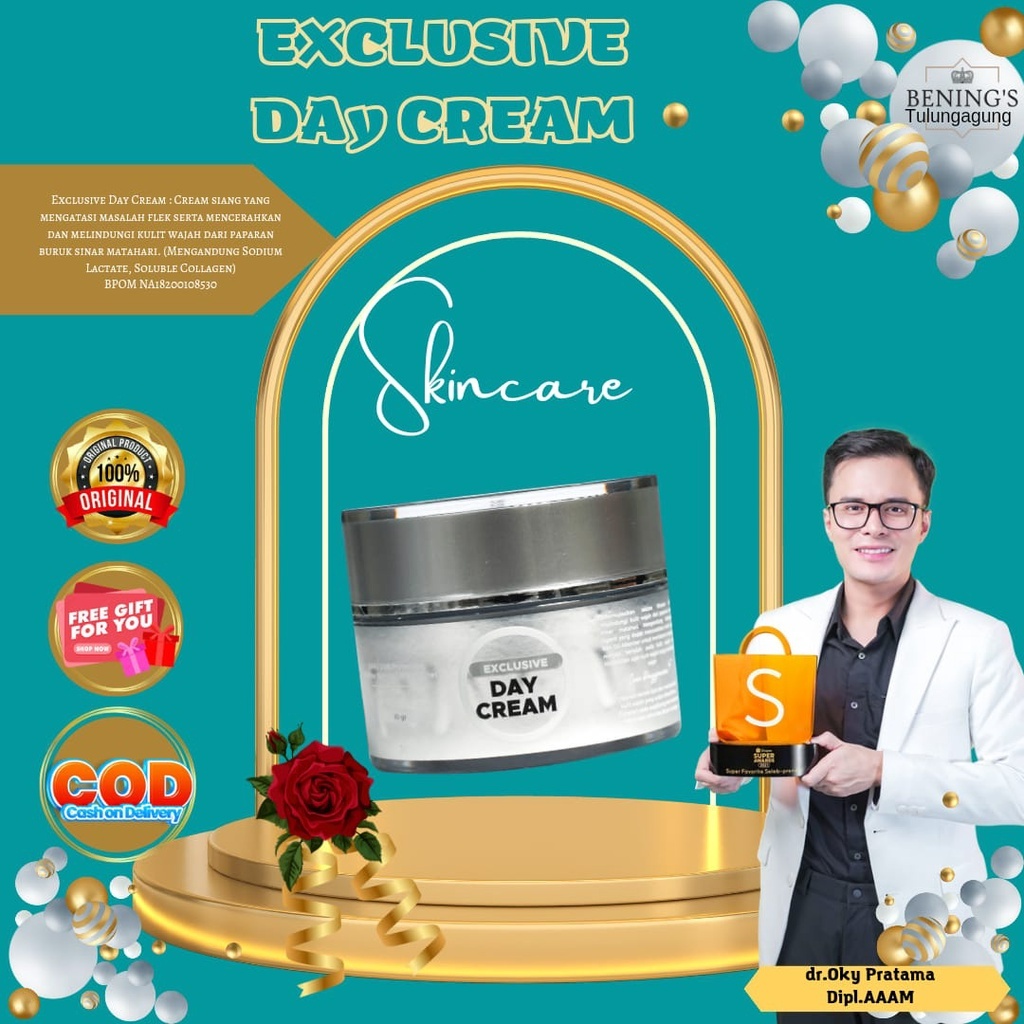 (BENINGS ECER) EXCLUSIVE DAY CREAM (10gr)BENINGS SKINCARE BY DR OKY PRATAMA