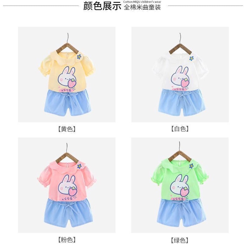 SET BAJU ANAK PEREMPUAN BUNNY IMPORT