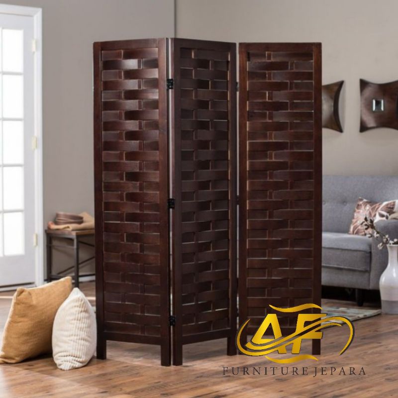 sketsel penyekat ruangan,sketsel kayu jati, sketsel pembatas ruangan sketsel minimalis model anyaman