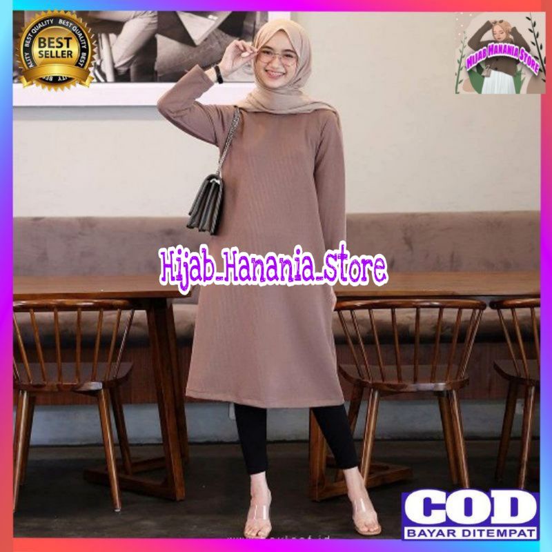 [MURAH] Baju Tunik Wanita Terbaru 2021 Berlina Tunik Atasan Lengan Panjang Atasan Jumbo Baju Atasan 