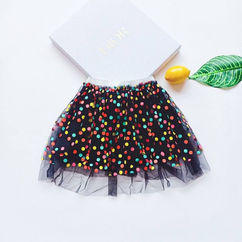 Celana rok jelly ball polka colourful import