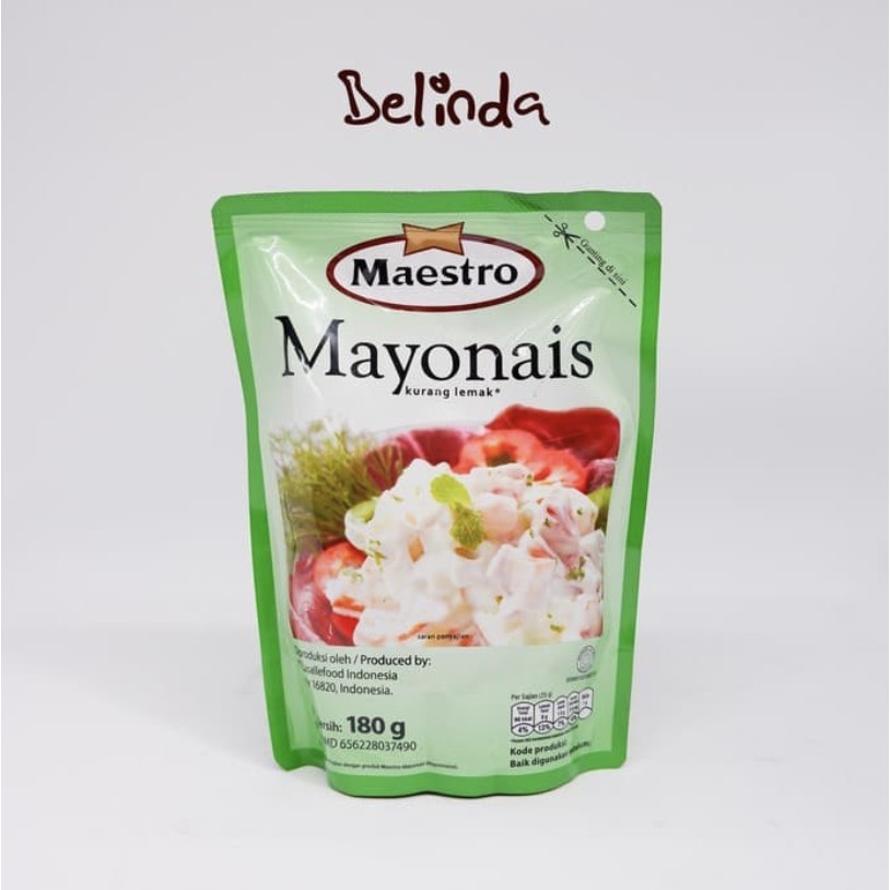 Maestro Mayonnaise / Mayonais Low Fat 180 gr