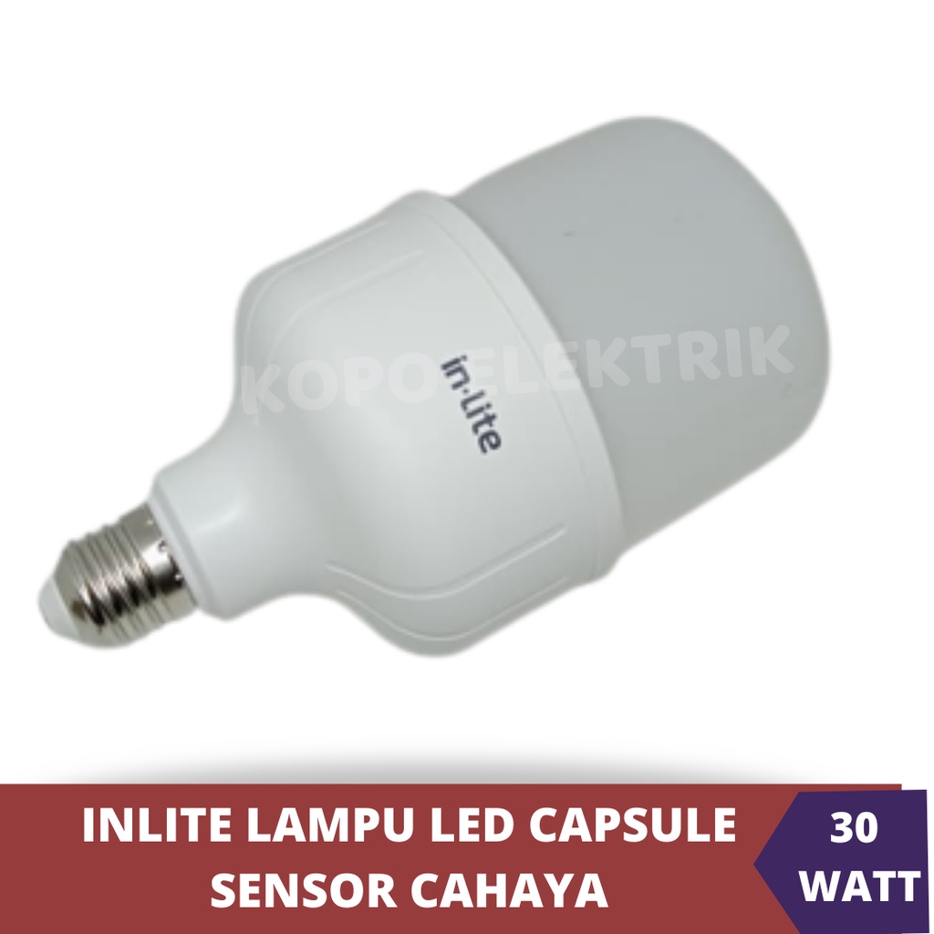 LAMPU LED CAPSULE SENSOR CAHAYA INLITE 30W 30 WATT - Putih