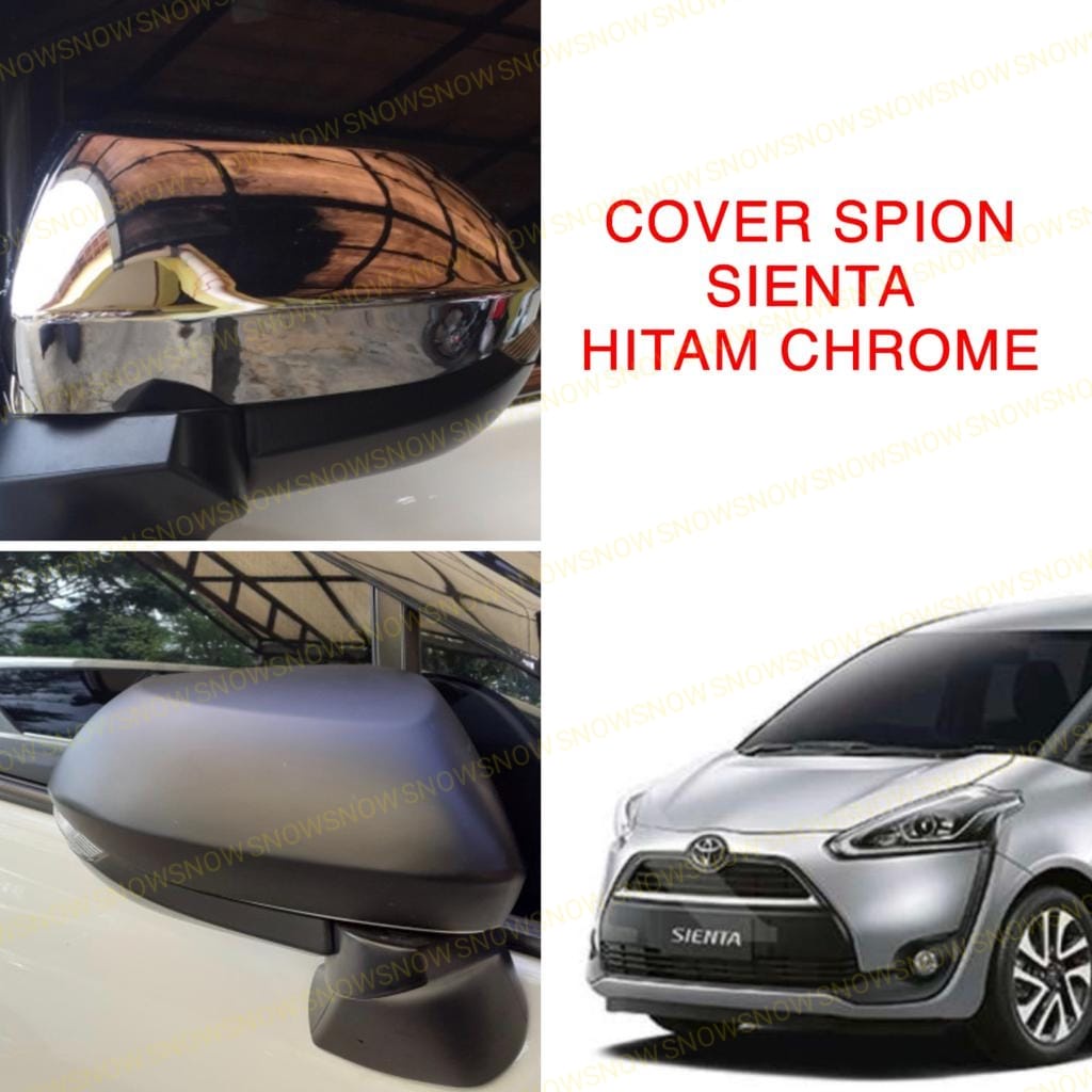 Cover Spion Toyota Sienta Hitam Chrome