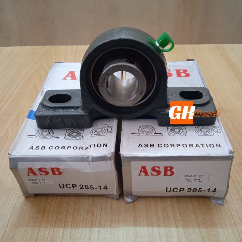pillow block bearing klaker UCP 205 - 14 as 22 mm merek ASB