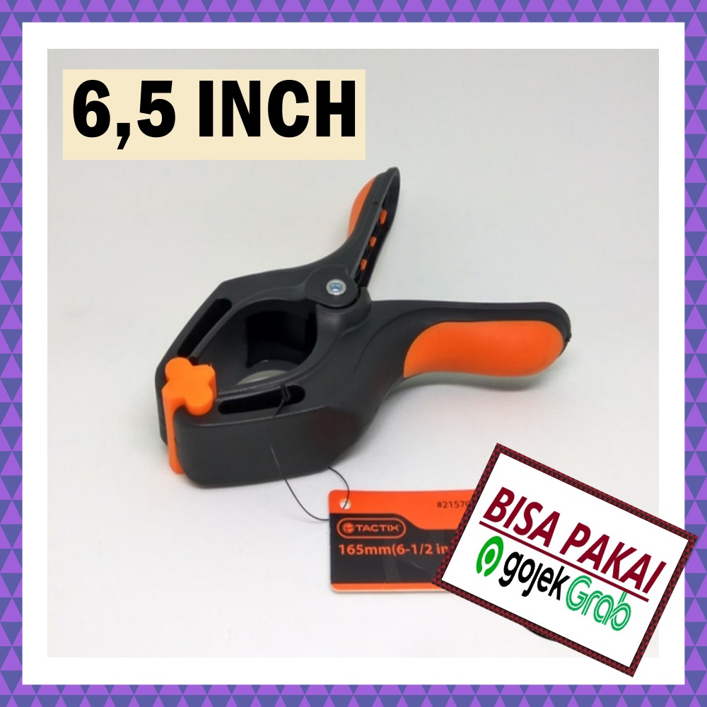 ACE TACTIX - SPRING CLAMP NYLON 6,5 INCH 165 mm / PENJEPIT KLEM KAYU 6.5 165mm