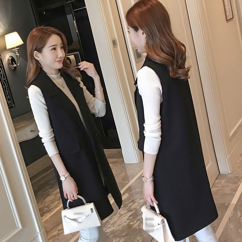 womens long vest