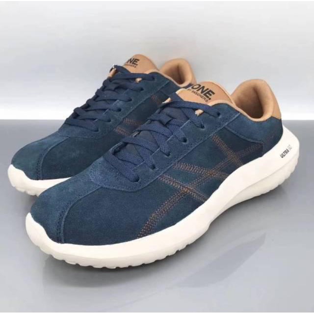 Sepatu Sepatu Skechers Sketcher Skecher Pria Ona Ultra Go Sude + Lengkap Box