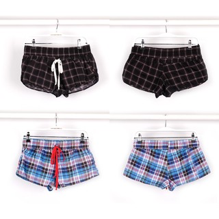  Celana  Pendek Kotak Tartan  Hotpants Shorts Pantai Santai 