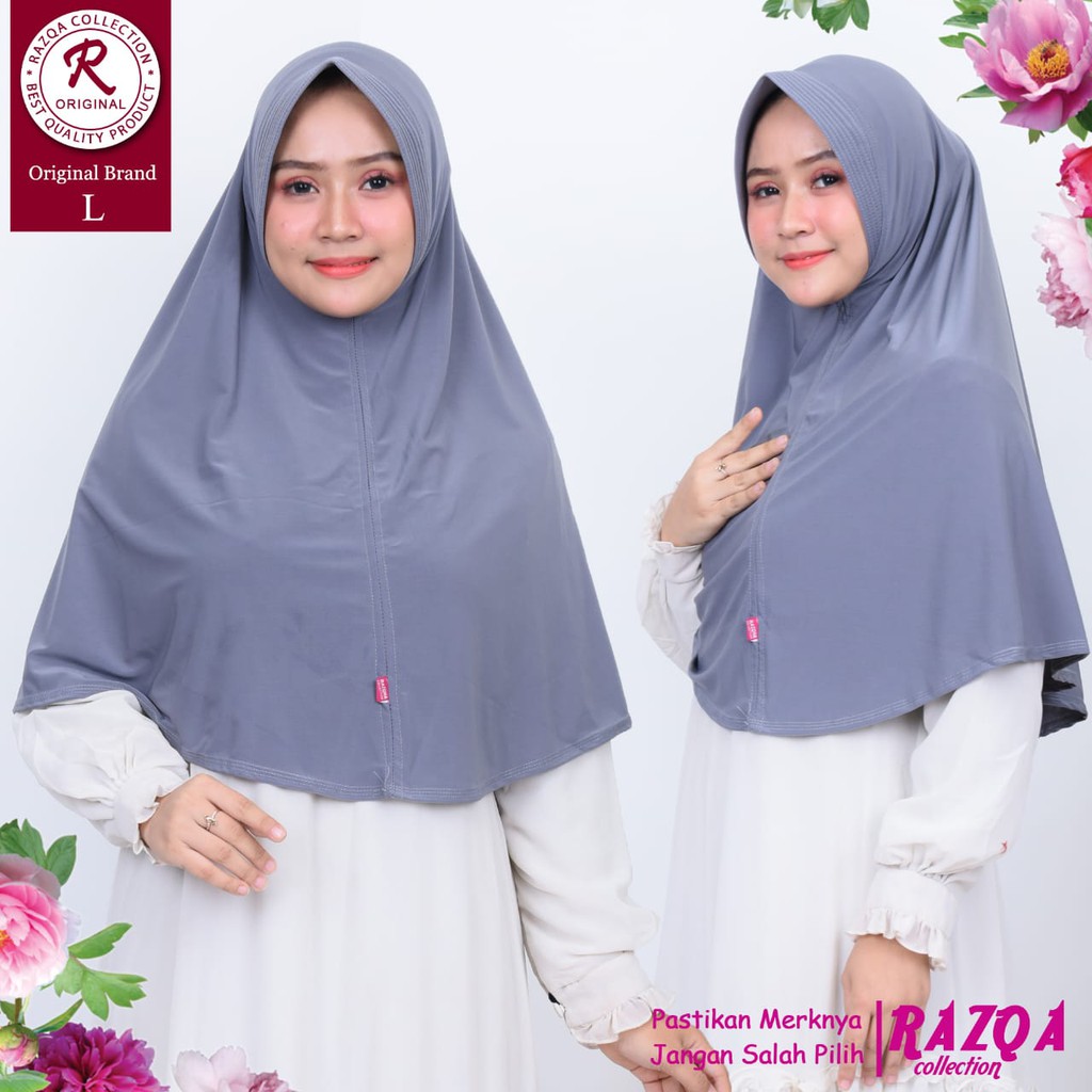 SIZE L JILBAB JERSEY BY RAZQA COLLECTION PREMIUM TEBAL DAN MURAH