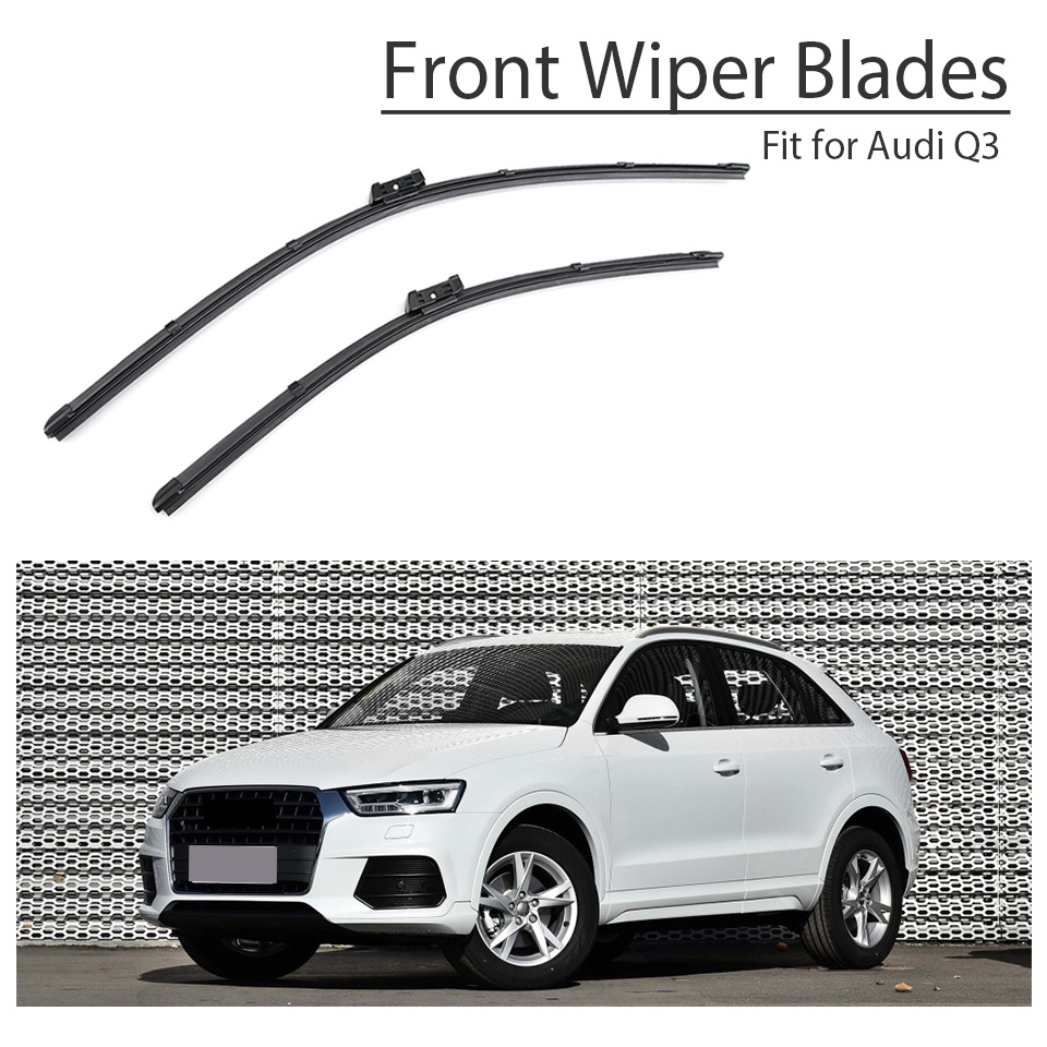 1 Set Karet Wiper Kaca Depan Mobil Untuk Audi Q3 2016 2015 2014 2013 2012 2011