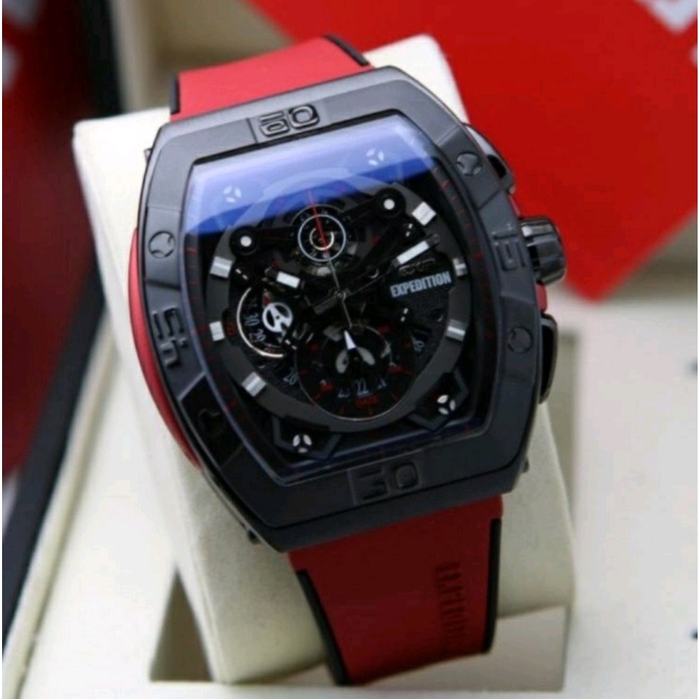 Expedition EXP 6800 / E 6800 Jam Tangan Pria Original Size 4,8 Cm x 5,3 Cm