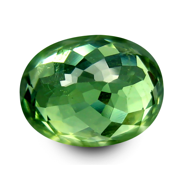 GIA Certified VVS Oval 7.4x5.9mm 1.36ct Natural Unheated Yellowish Green Chrysoberyl CB101