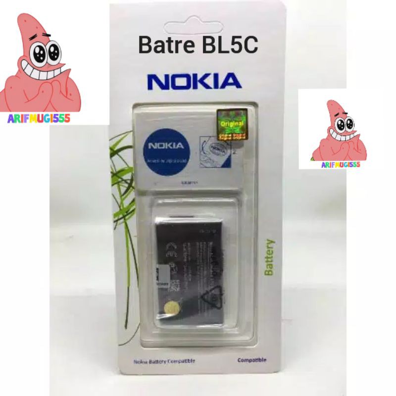 BATTERY BATERAI BATRE BATRAI NOKIA BL5C BL-5C ORIGINAL