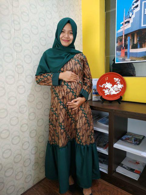 Gamis Batik Manggar, Padi,sekar,cantik,kubis,kipas,daun,kupu,nadine,gendis