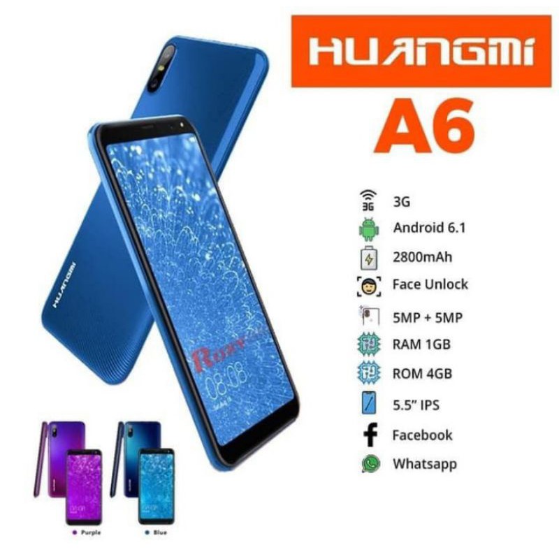 HUANGMI A6 GARANSI RESMI RAM 1/8 GB