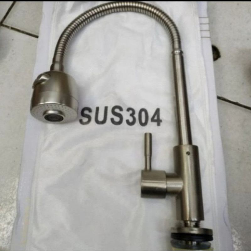 Kran sink flexible stainless 304 / Kran sink flexible meja