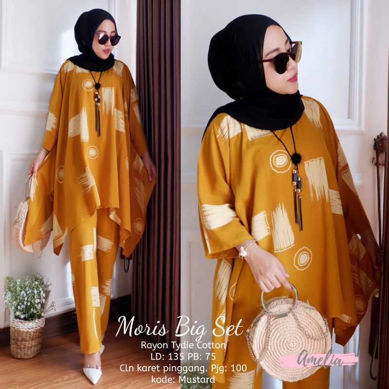MARELLA ONE SET RAYON/ SETELAN WKAWKA RAYON/ DAILY SET WANITA /BAJU SETELAN/ONESET KEMEJA-Kuning