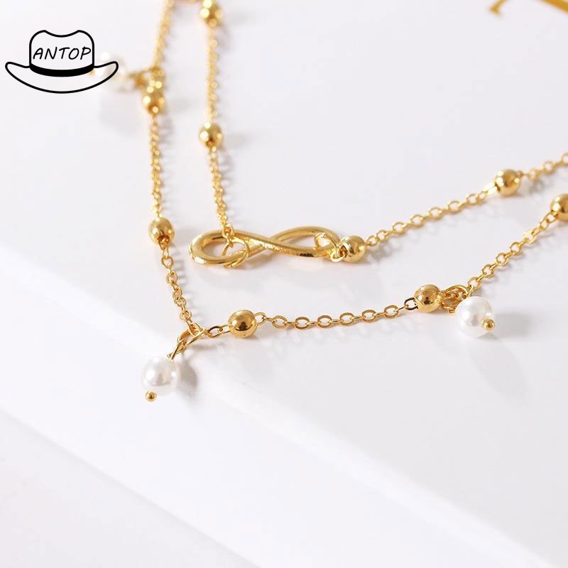 Gelang Kaki Fashion Mutiara Temperamen Wanita Liar ANTOP