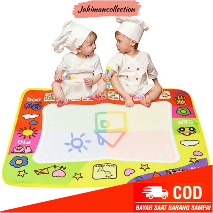 

✨ BISA COD ✨ Matras Ajaib Matras Gambar Anak Ajaib Aqua Magic Doodle Playmat Gambar