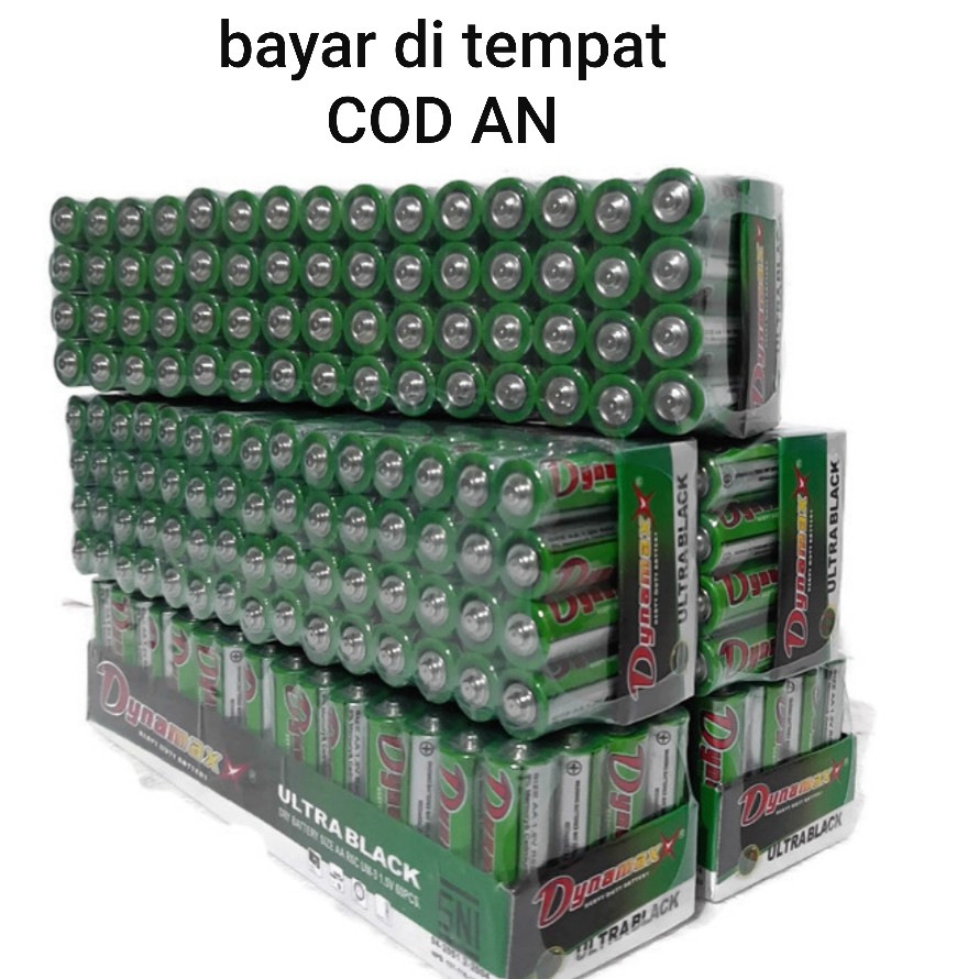 Baterai Jam Dynamax Hijau Size AA 1Pak 60 Pcs Powerbank