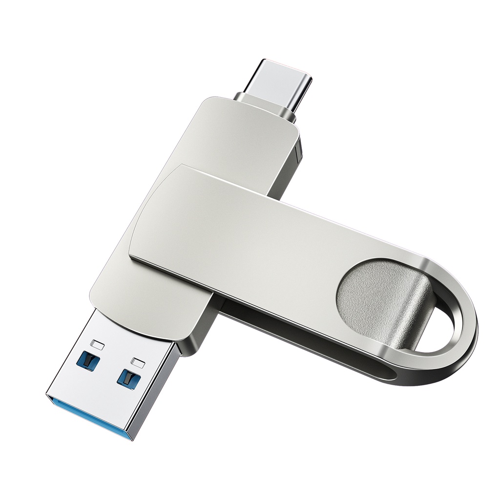 Flashdisk OTG USB Tipe c 2 in 1 Bahan Metal Untuk Android / Laptop