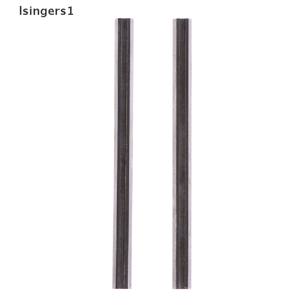 (lsingers1) 2pcs Pisau Serut Kayu Bahan Carbide 82mm