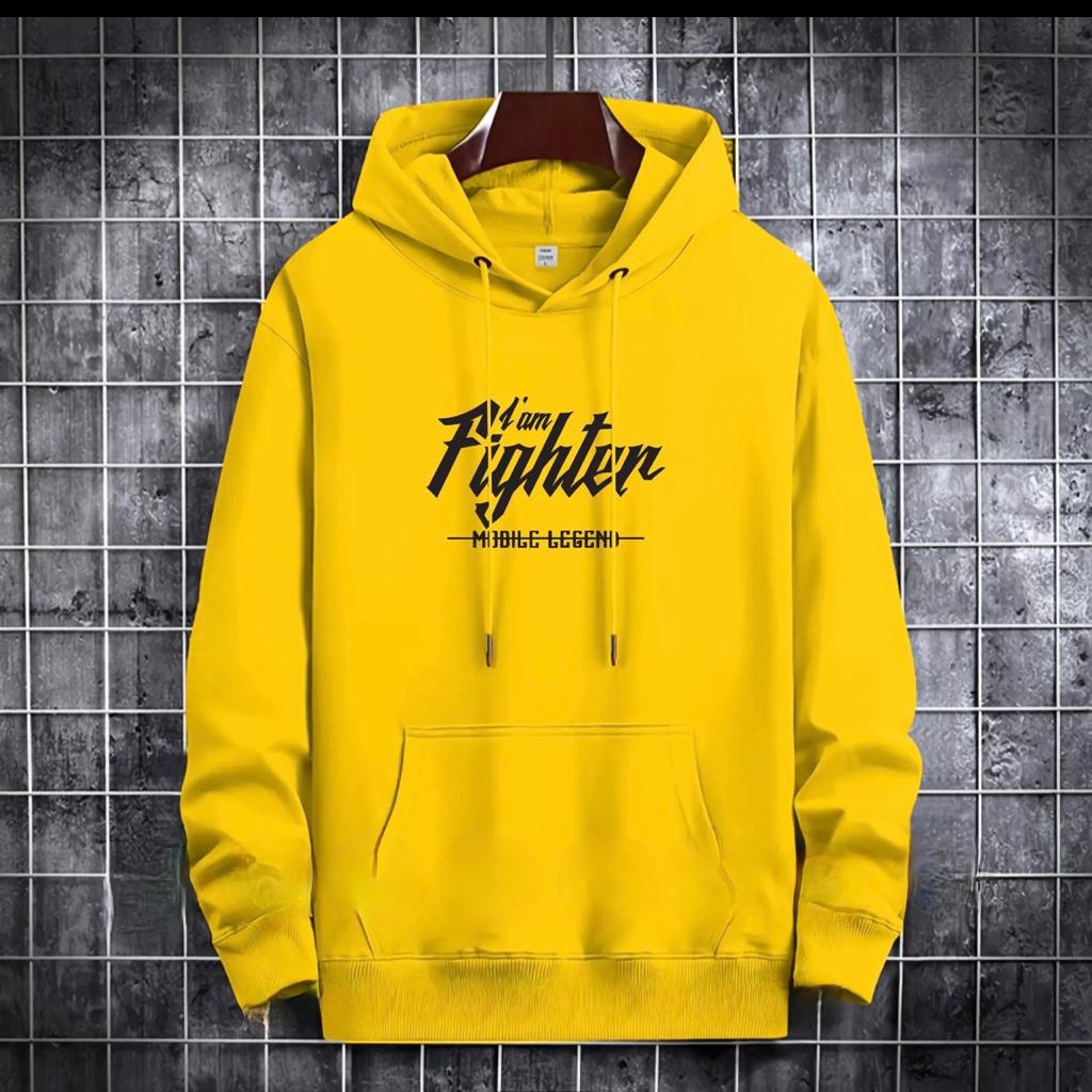 SWEATER HOODIE TULISAN IM FIGHTER / HOODIE MURAH TERLARIS / HOODIE POLOS / HOODIE PRIA DAN WANITA / UNISEX