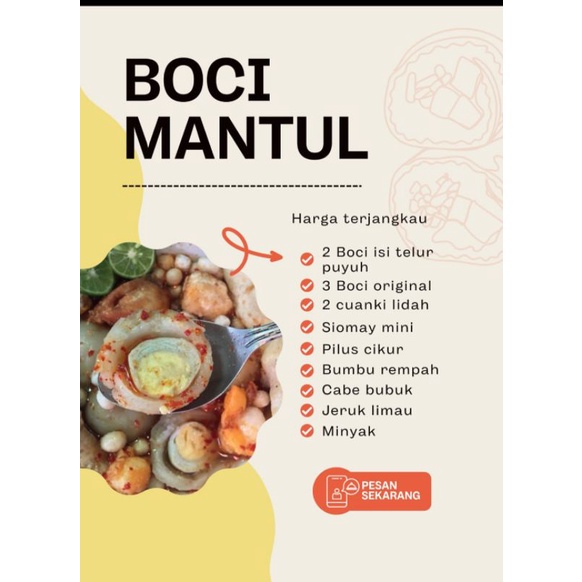 

Boci mantul telur puyuh