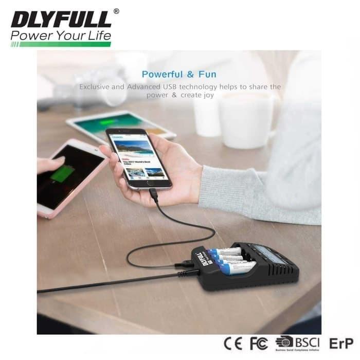 Charger Baterai AA AAA Test, Discharge, Refresh DLYFULL T1 Original