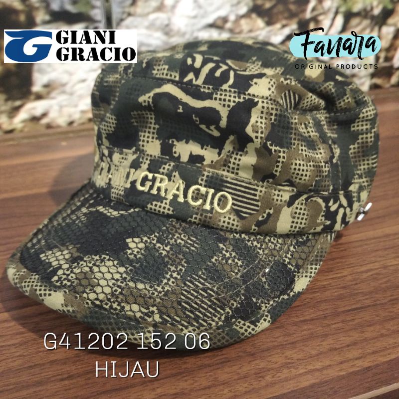 Topi pria army GIANI GRACIO original hijau G41202.152.06