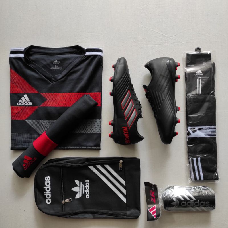 Paket Komplit Sepatu Bola Adidas predator sepatu adidas predator terlaris Hamper sepatu bola Adidas 