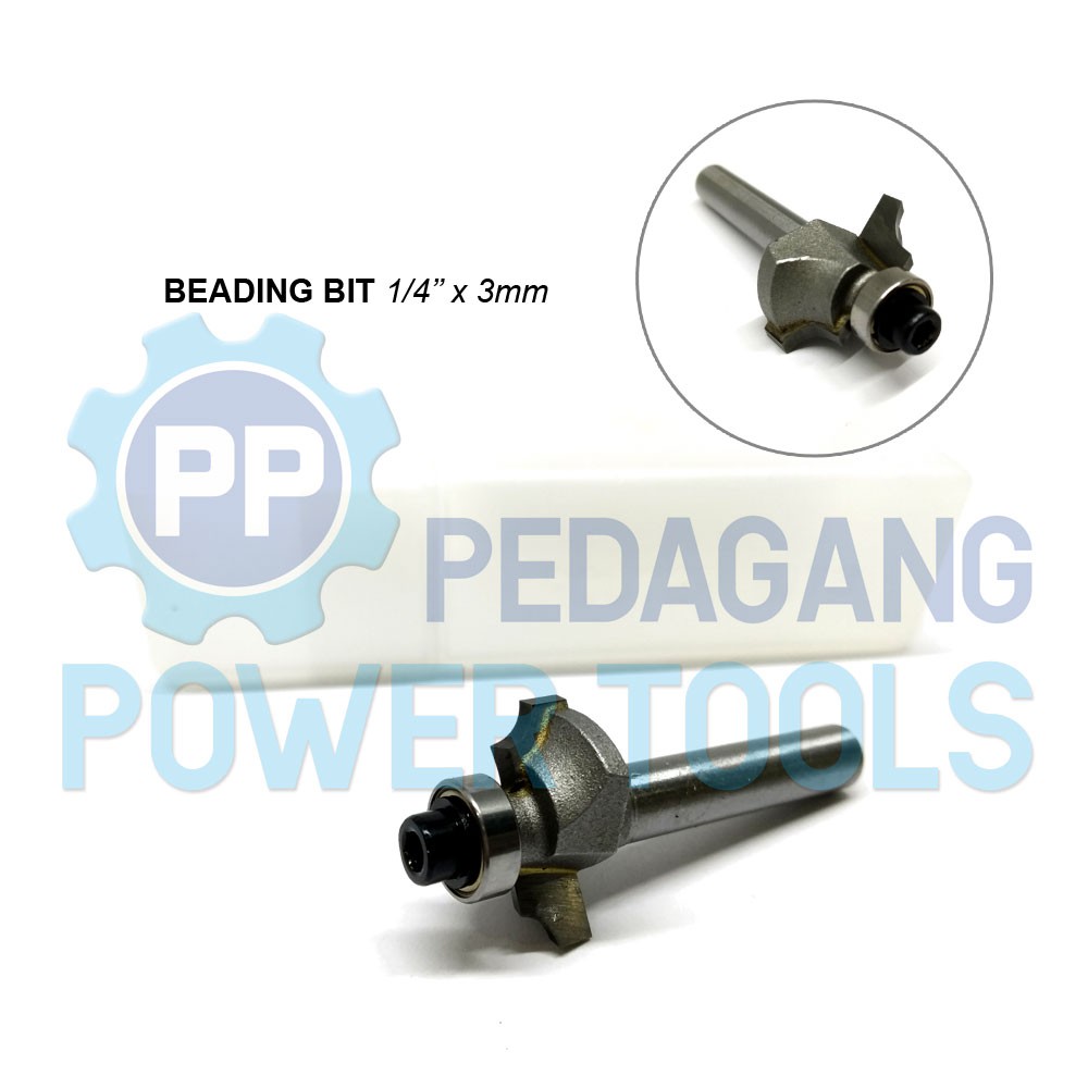 MATA BEADING BIT 3 MM MESIN PROFIL KAYU WOOD TRIMMER ROUTER BIT