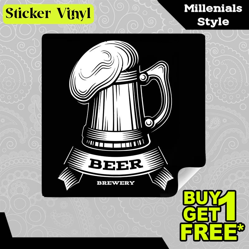 

Stiker Sticker Beer Brewery Gambar Unik Desain Keren dan Kekinian Aesthetic Bahan Vinyl Satuan Anti Air