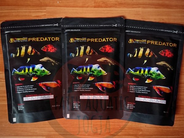 Pakan Ikan Pelet 88 Premium PREDATOR Tankmate Pbass Oscar Datz Palmas