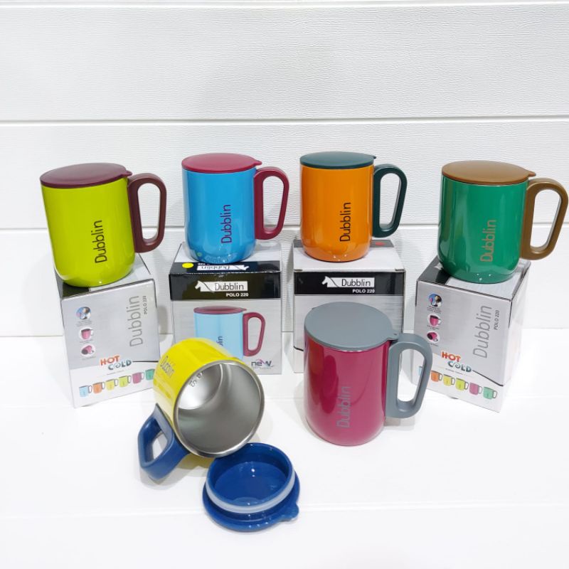 Mug Gelas Cangkir Tahan Panas Dublin 220 mL Stainless