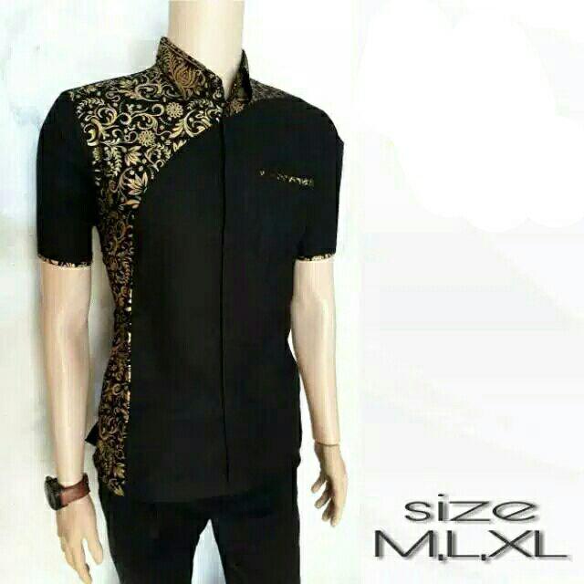 Kemeja Batik Pria Lengan Panjang Naga Keris M.l.xl.xxl