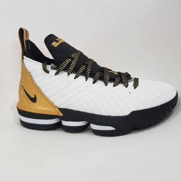 lebron james 16 shoes black and gold