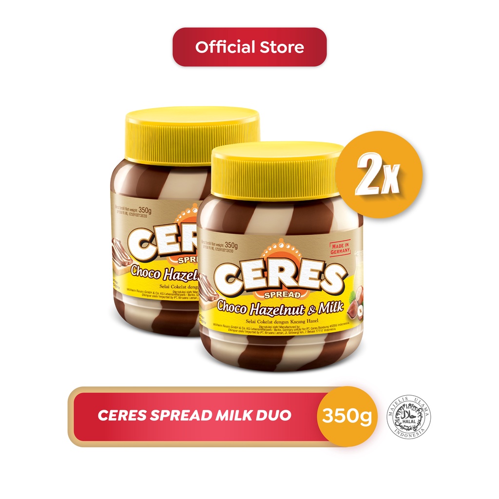 Ceres Spread Milk Duo Spread 350 g x 2 pcs