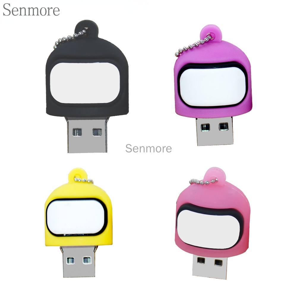 Pendrive Kacamata Hitam Kuning 128GB 32GB 16GB 8GB 1GB 2TB Desain Kartun Bahan Silikon