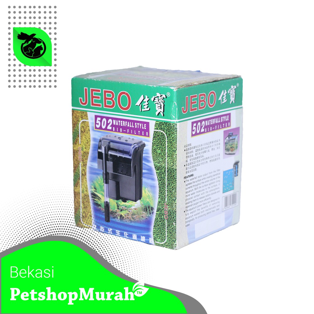 Jebo 502 Filter Gantung Hang on Filter Aquarium Akuarium