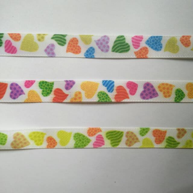 

Pita gros grain 1 cm Love /harga per yard